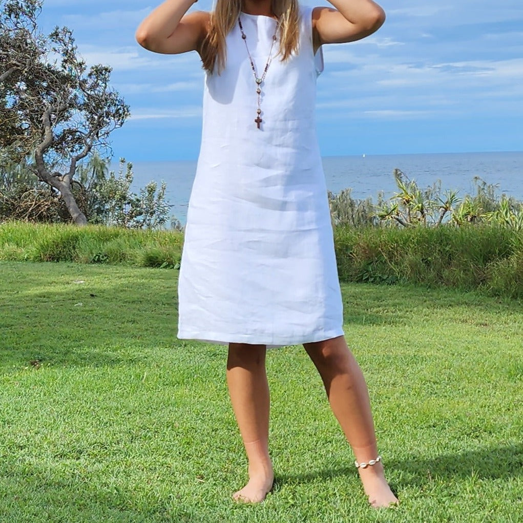 Zoe Linen Summer Dress