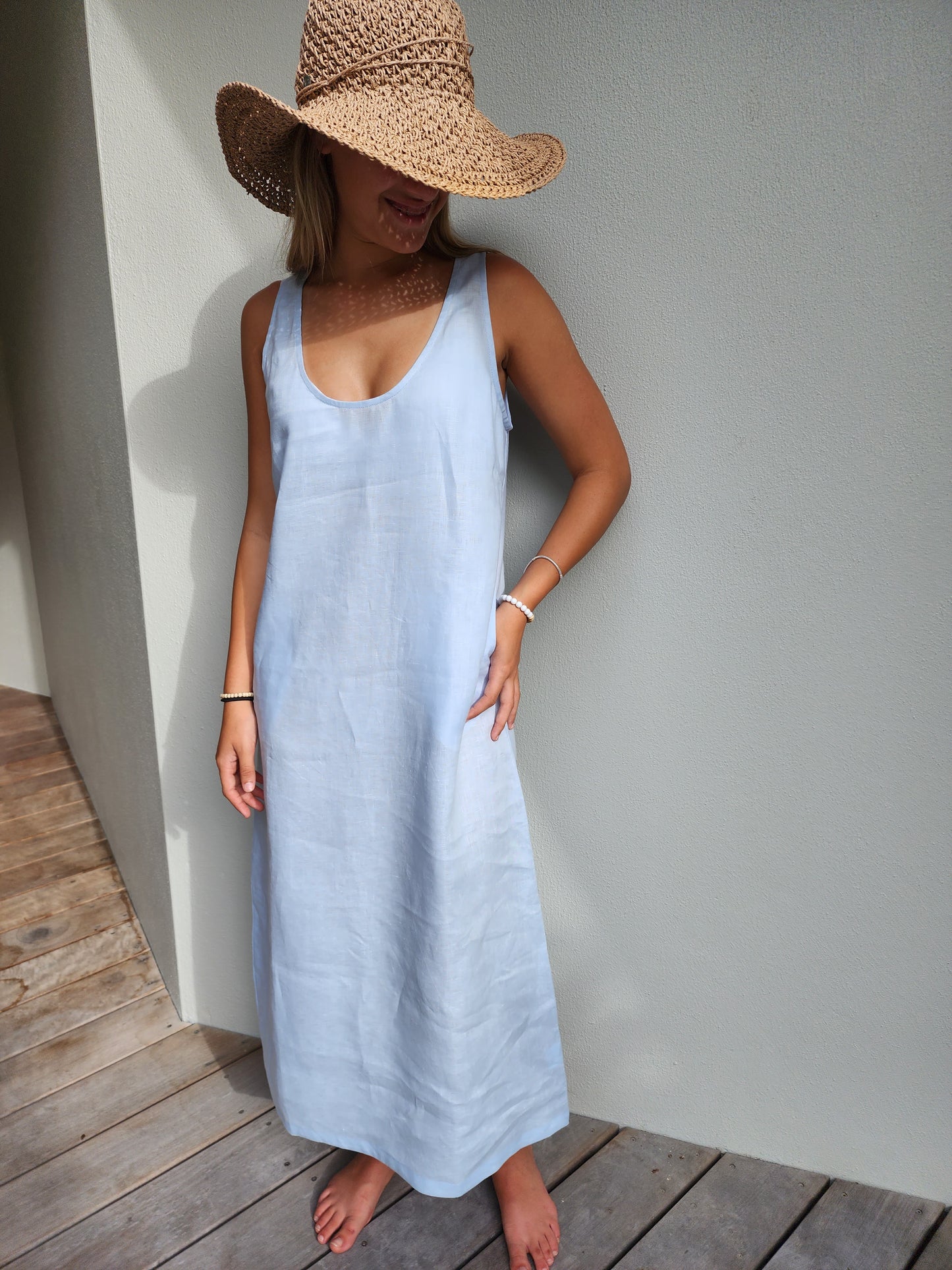 Amelia Linen Summer Dress