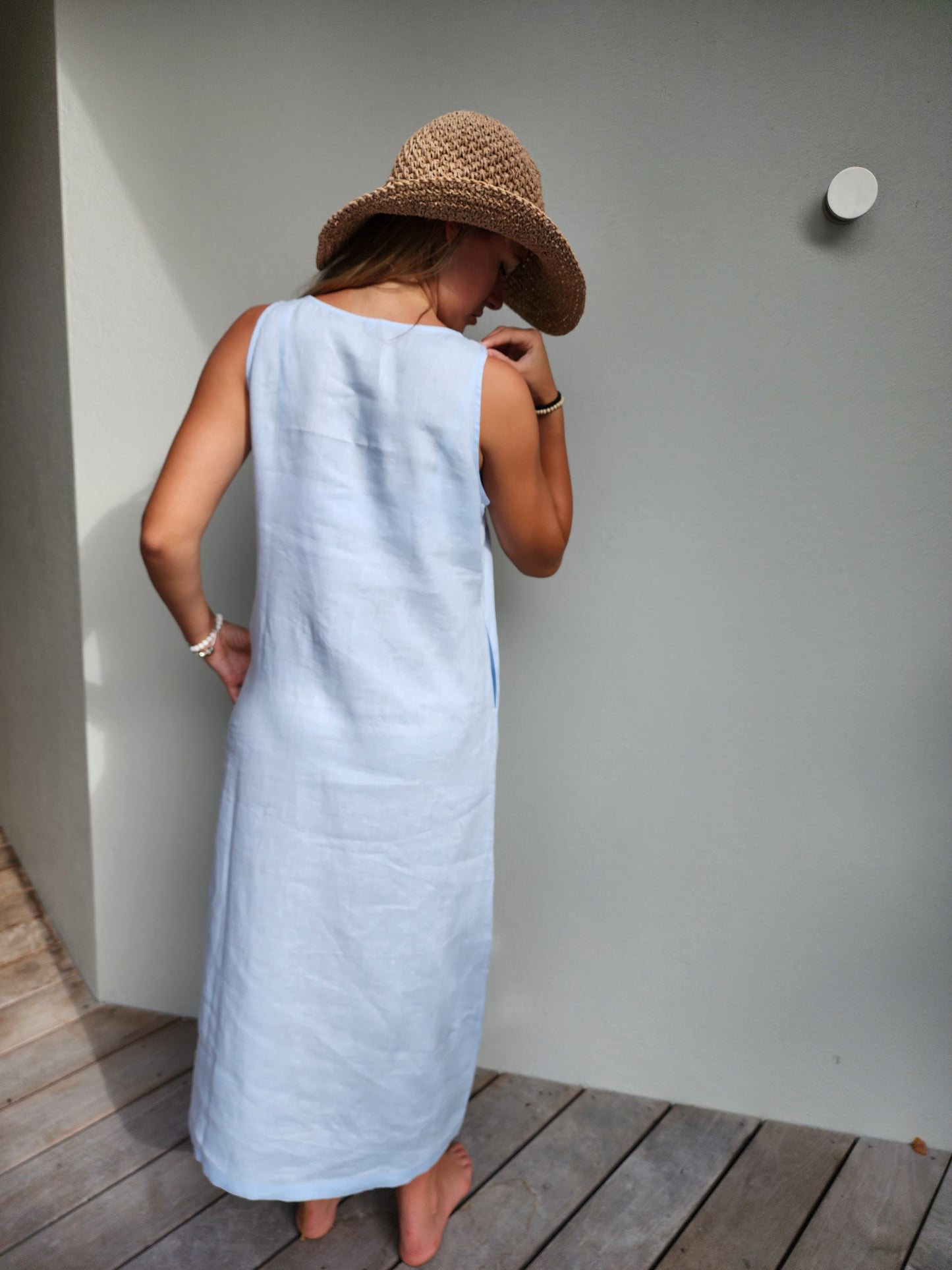 Amelia Linen Summer Dress